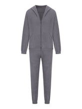 Zip Up Long Sleeve Hoodie and Joggers Set